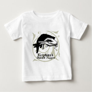 Elephant Hand Puppet Shadow Games Baby T-Shirt