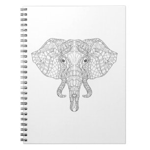Elephant Head Doodle 2 Notebook