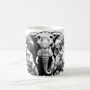 Elephant Head on a Coffee Mug Collectors Set