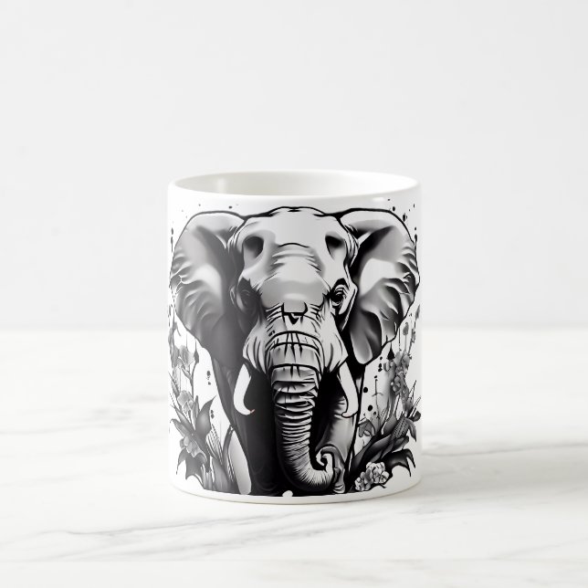 Elephant Head on a Coffee Mug Collectors Set (Center)