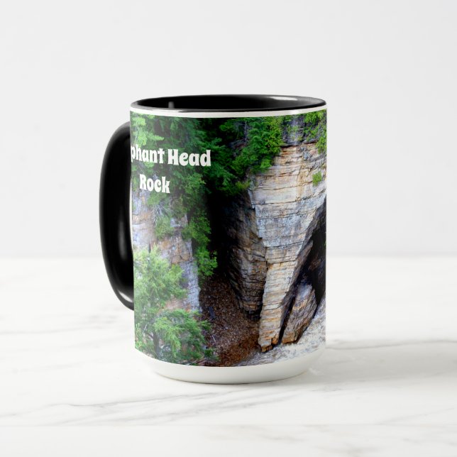 Elephant Head Rock Mug (Front Left)