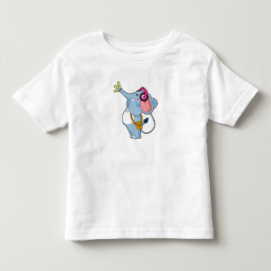 Elephant Headphone Music Toddler T-Shirt