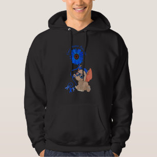 Elephant Heart Disease Awareness Red Ribbon Glasse Hoodie
