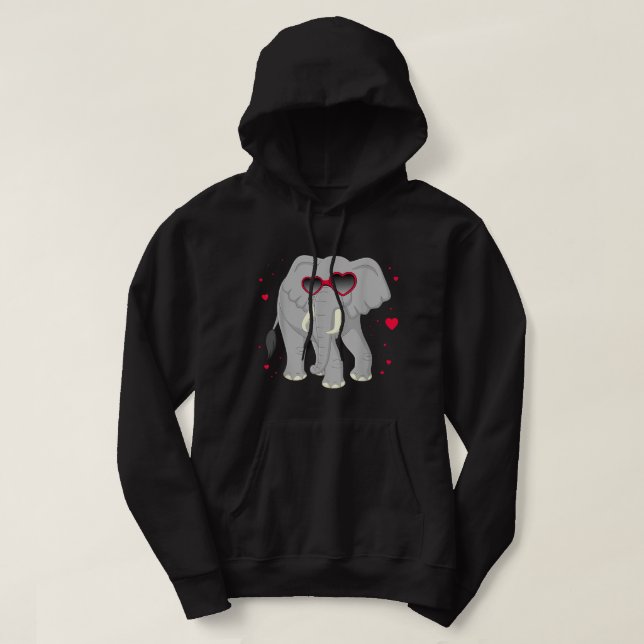 Elephant Heart Glasses Kids Elephant Shirt Valenti (Design Front)