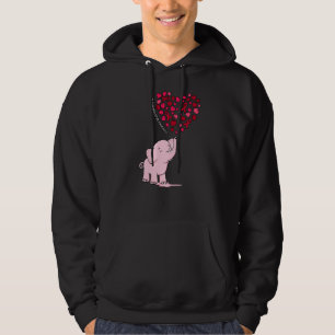 Elephant Heart Ribbon Brain Aneurysm Awareness Mon Hoodie