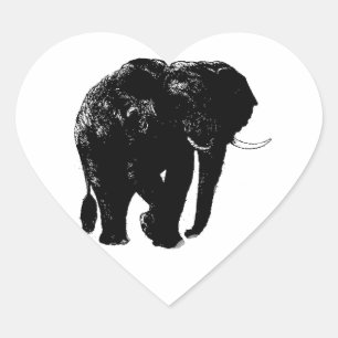 Elephant Heart Sticker
