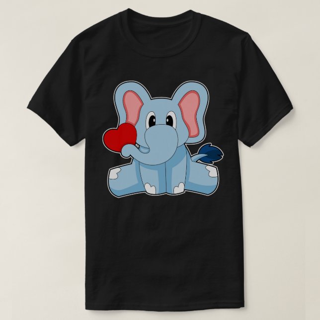 Elephant Heart T-Shirt (Design Front)
