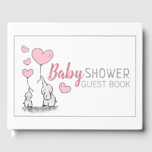 Elephant Hearts Baby Shower Guest Book