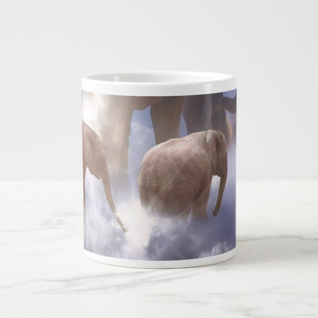 ELEPHANT HEAVEN LARGE COFFEE MUG (Front)