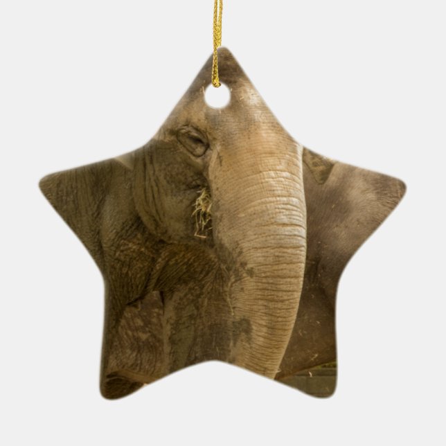 Elephant/Heffalump Ceramic Tree Decoration (Front)