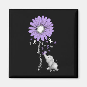 Elephant Heimerheimer's Awareness Month Heimerheim Magnet
