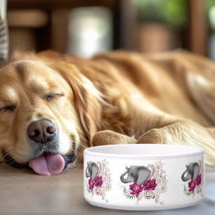 Elephant Henna Lotus Flowers