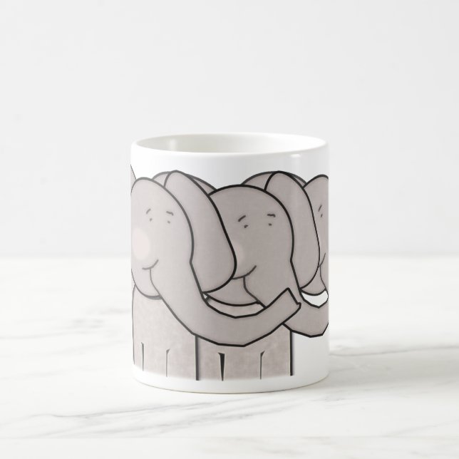 Elephant Herd Coffee Mug (Center)