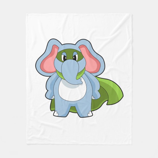 Elephant Hero Fleece Blanket (Front)