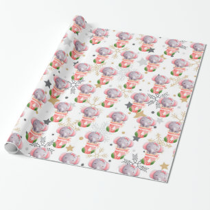 Elephant Holidays Customise Wrapping Paper