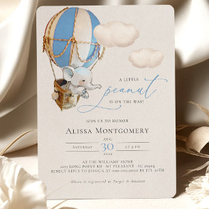 Elephant Hot-Air Balloon Invitation
