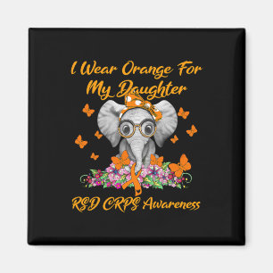 Elephant I Wear Orange For My Daughter RSD CRPS Aw Magnet