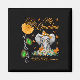 Elephant I Wear Orange For My Grandma RSD CRPS Awa Magnet