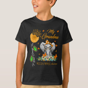 Elephant I Wear Orange For My Grandma Rsd Crps Awa T-Shirt