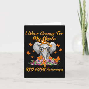 Elephant I Wear Orange For My Uncle Rsd Crps Aware Card