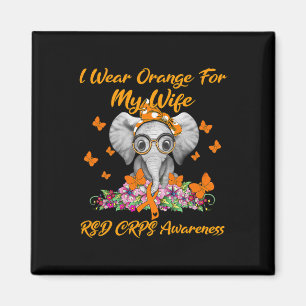 Elephant I Wear Orange For My Wife RSD CRPS Awaren Magnet