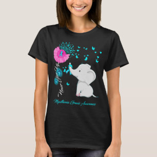Elephant I Wear while For Myasthenia Gravis Awaren T-Shirt