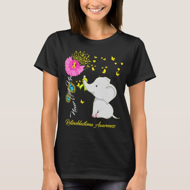 Elephant I Wear while ForRetinoblastoma Awareness  T-Shirt (Front)
