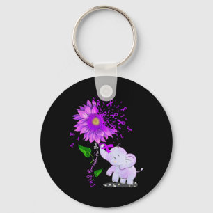Elephant I Will Remember For You Sunflower Heimerh Key Ring