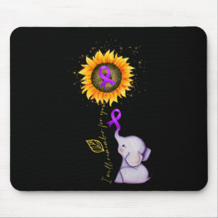 Elephant I Will Remember For You Sunflower Heimerh Mouse Mat