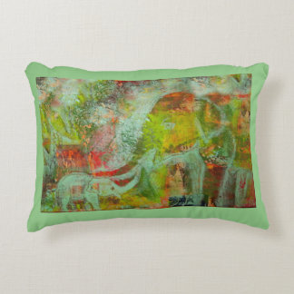 Elephant image accent pillow