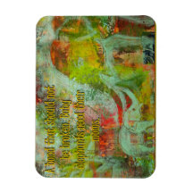 Elephant image Magnet with a message!