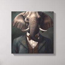 Elephant In a Suit | Animal Art | Animal in a Suit