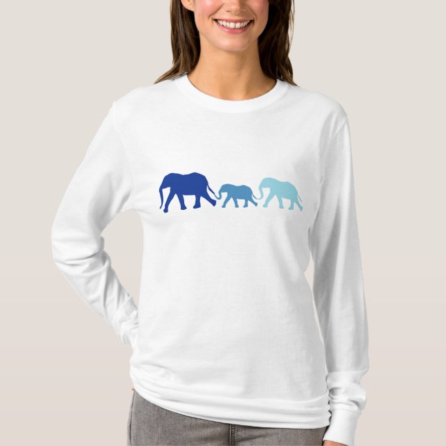Elephant in Blue T-Shirt (Front)
