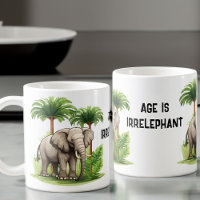 Elephant in Jungle Play on Words Funny Birthday