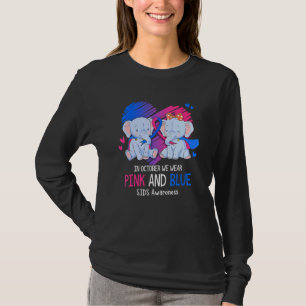 Elephant In October We Wear Pink And Blue Sids Awa T-Shirt
