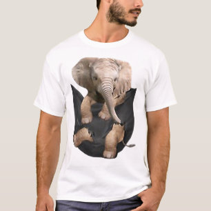 Elephant In Pocket Gifts Funny Elephant Lover Gift T-Shirt