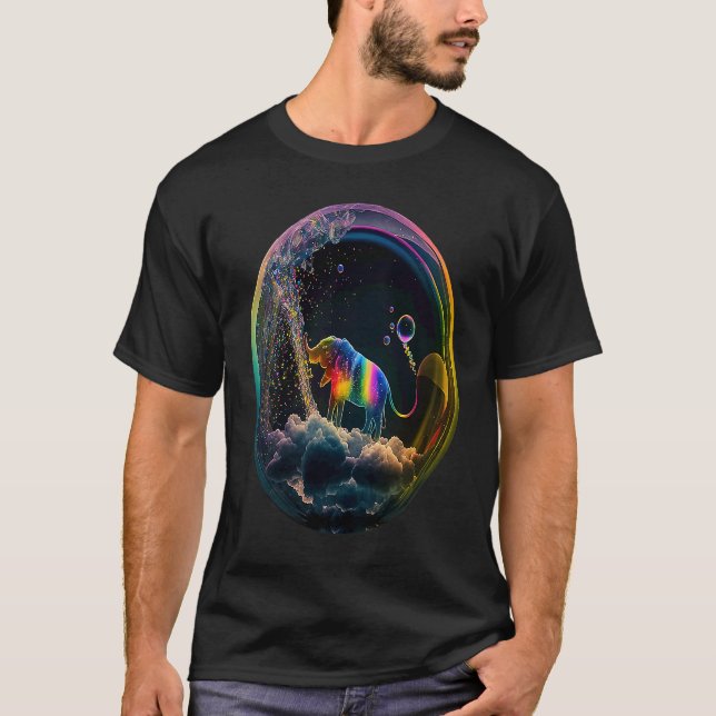 Elephant in soap bubble  Elephants T-Shirt (Front)