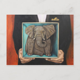 Elephant In The Box Postcard