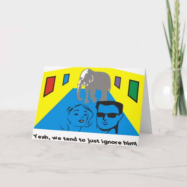 Elephant in the room card (Front)