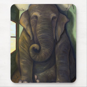 Elephant In The Room Mouse Mat