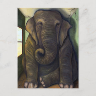 Elephant In The Room Postcard