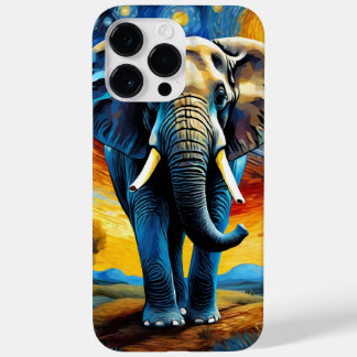 Elephant in the starry night Case-Mate iPhone 14 pro max case