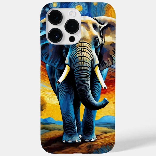 Elephant in the starry night Case-Mate iPhone case (Back)