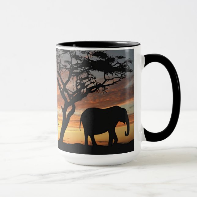 Elephant in the wild mug (Right)