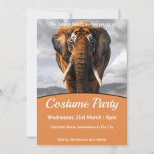 Elephant In Tiger Disguise Costume Party