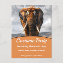 Elephant In Tiger Disguise Costume Party