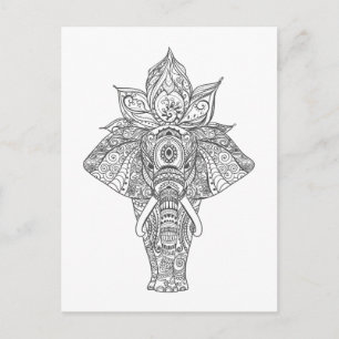 Elephant Inspired Postcard