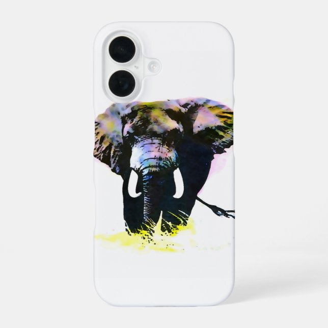 Elephant iPhone 16 Case (Back)