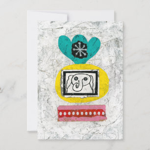 Elephant Is Wired Greeting Card