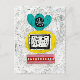 Elephant Is Wired Postcard